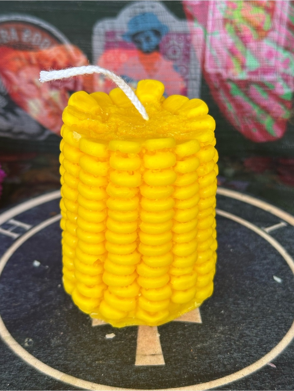 Handmade Corn on the Cob Candle – Bright Yellow Harvest Candle